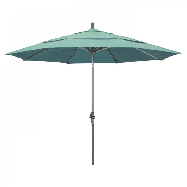 California Umbrella Patio Umbrella, Octagon, 110.5" H, Sunbrella Fabric, Spectrum Mist - 194061012703