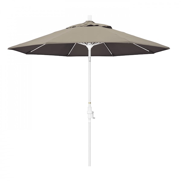 California Umbrella Patio Umbrella, Octagon, 101" H, Sunbrella Fabric, Taupe - 194061026847
