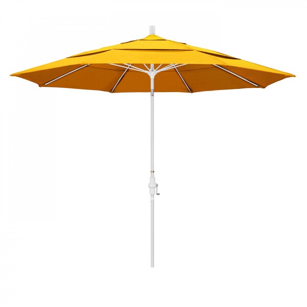 California Umbrella Patio Umbrella, Octagon, 109.5" H, Sunbrella Fabric, Sunflower Yellow - 194061021637
