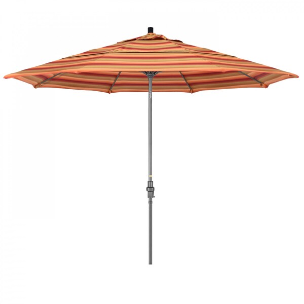 California Umbrella Patio Umbrella, Octagon, 109.5" H, Sunbrella Fabric, Astoria Sunset - 194061020050