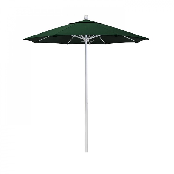 California Umbrella Patio Umbrella, Octagon, 96" H, Sunbrella Fabric, Forest Green - 194061004722