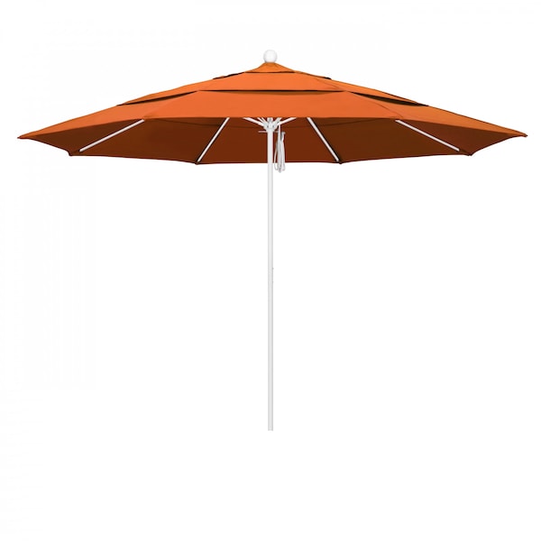 California Umbrella Patio Umbrella, Octagon, 107" H, Sunbrella Fabric, Tuscan - 194061001882