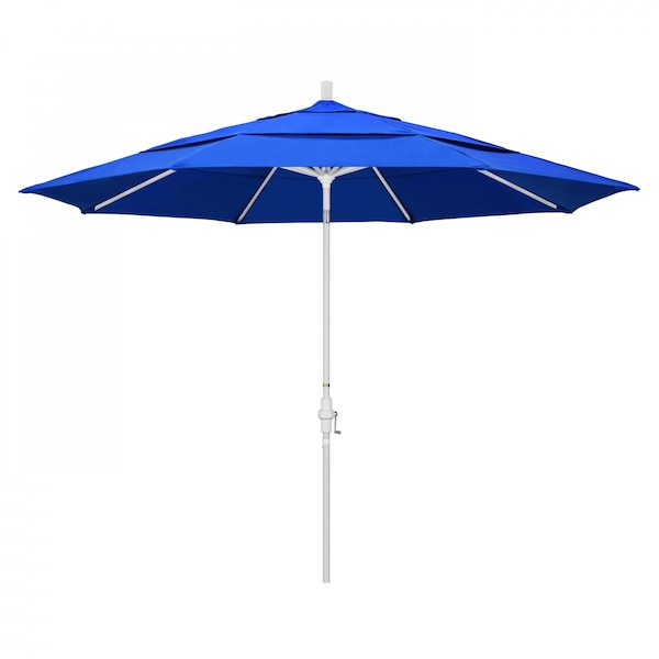 California Umbrella Patio Umbrella, Octagon, 110.5" H, Sunbrella Fabric, Pacific Blue - 194061014448