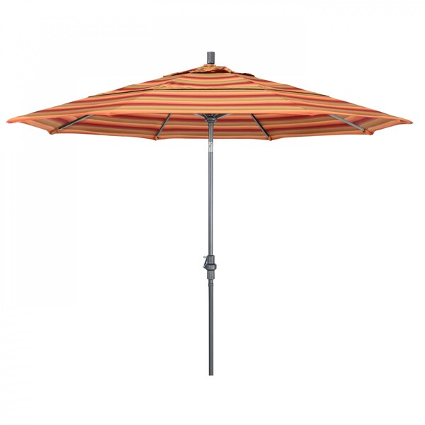 California Umbrella Patio Umbrella, Octagon, 110.5" H, Sunbrella Fabric, Astoria Sunset - 194061013090