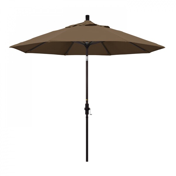 California Umbrella Patio Umbrella, Octagon, 102.38" H, Sunbrella Fabric, Cocoa - 194061017180