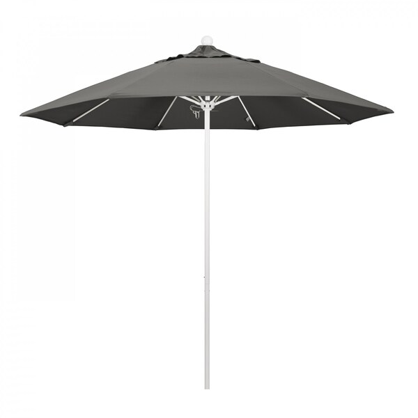 California Umbrella Patio Umbrella, Octagon, 103" H, Sunbrella Fabric, Charcoal - 194061007211