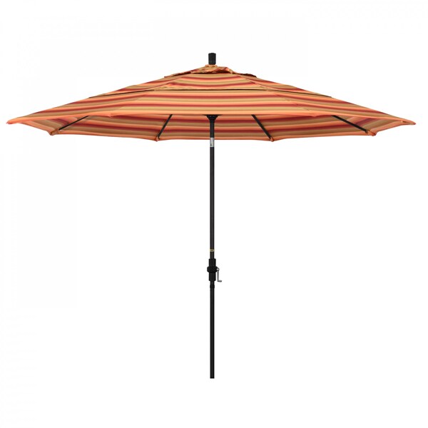 California Umbrella Patio Umbrella, Octagon, 110.5" H, Sunbrella Fabric, Astoria Sunset - 194061015612