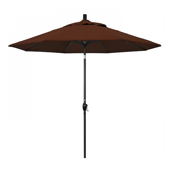 California Umbrella Patio Umbrella, Octagon, 101" H, Sunbrella Fabric, Bay Brown - 194061034866