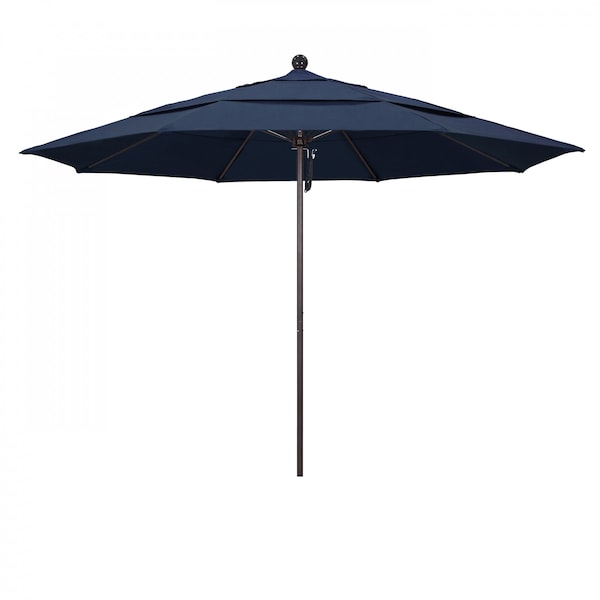 California Umbrella Patio Umbrella, Octagon, 107" H, Sunbrella Fabric, Spectrum Indigo - 194061000878