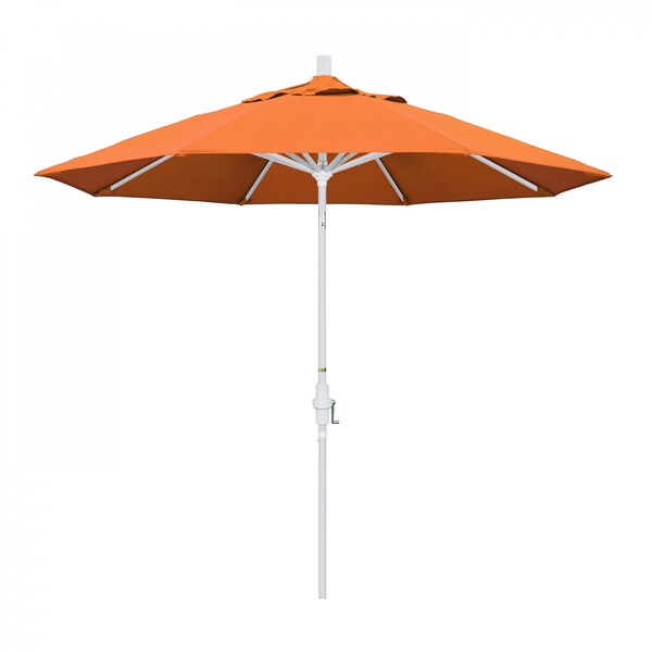 California Umbrella Patio Umbrella, Octagon, 102.38" H, Sunbrella Fabric, Tangerine - 194061017982