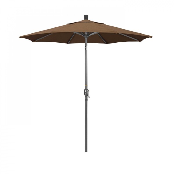 California Umbrella Patio Umbrella, Octagon, 95.5" H, Sunbrella Fabric, Teak - 194061028810