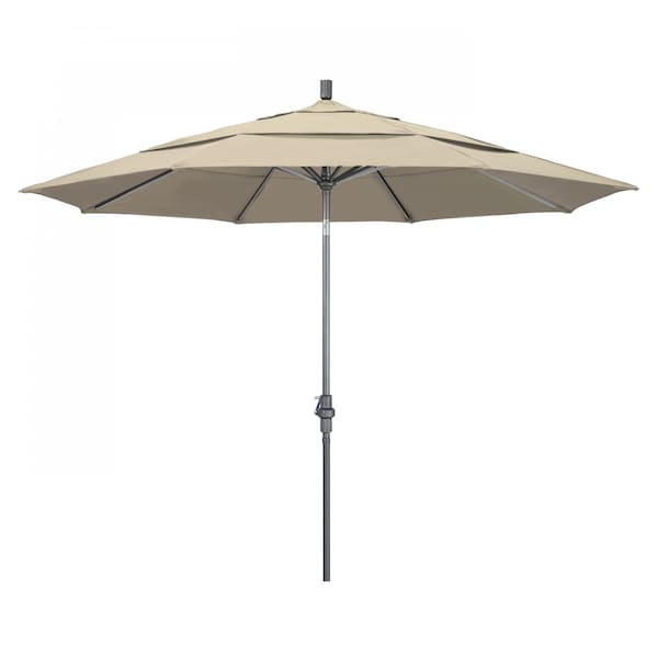 California Umbrella Patio Umbrella, Octagon, 110.5" H, Sunbrella Fabric, Antique Beige - 194061012918