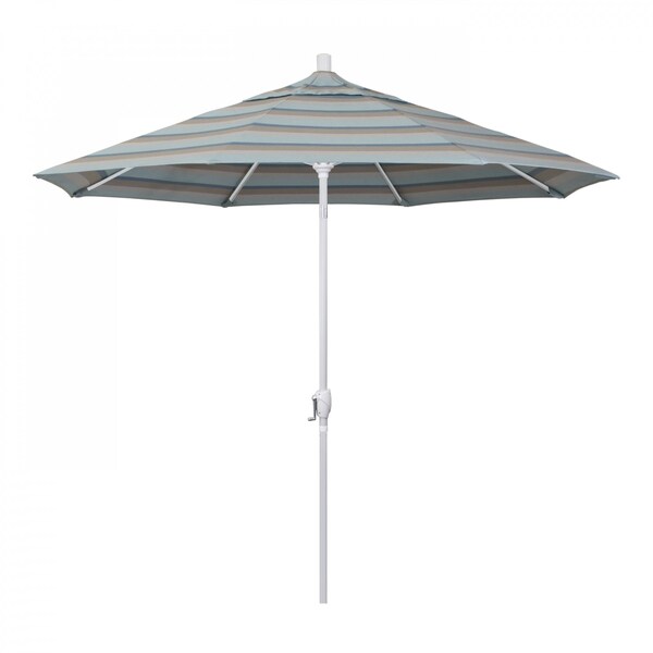 California Umbrella Patio Umbrella, Octagon, 101" H, Sunbrella Fabric, Gateway Mist - 194061034187