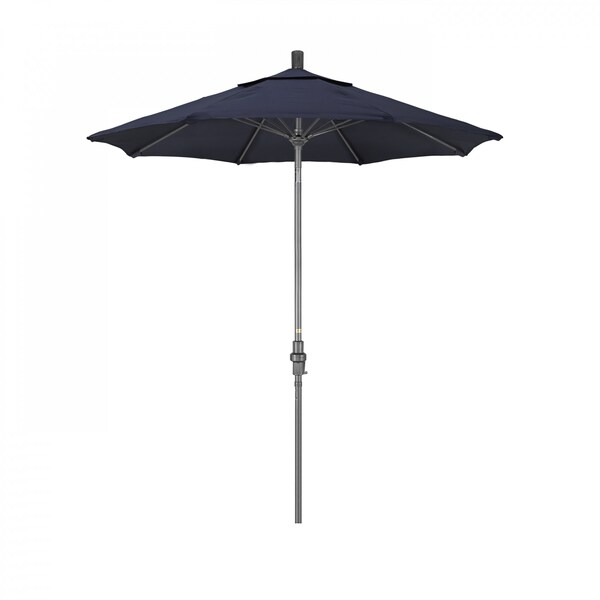 California Umbrella Patio Umbrella, Octagon, 102.5" H, Sunbrella Fabric, Navy - 194061023273
