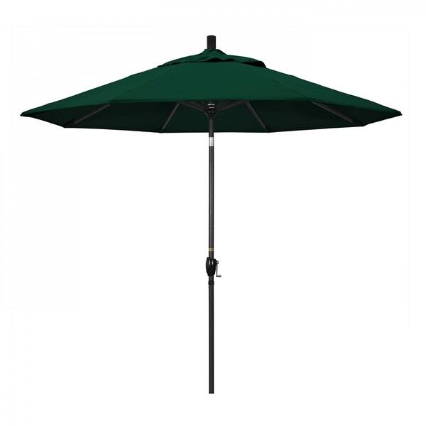 California Umbrella Patio Umbrella, Octagon, 101" H, Sunbrella Fabric, Forest Green - 194061034897