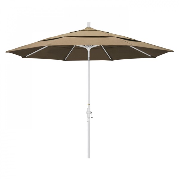 California Umbrella Patio Umbrella, Octagon, 110.5" H, Sunbrella Fabric, Heather Beige - 194061014707