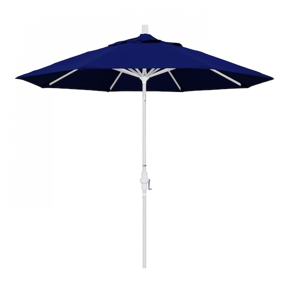 California Umbrella Patio Umbrella, Octagon, 102.38" H, Sunbrella Fabric, True Blue - 194061018217