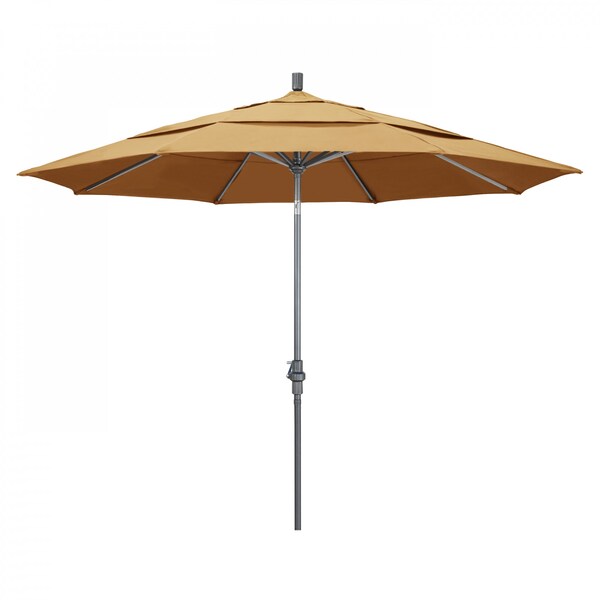 California Umbrella Patio Umbrella, Octagon, 110.5" H, Sunbrella Fabric, Wheat - 194061012871