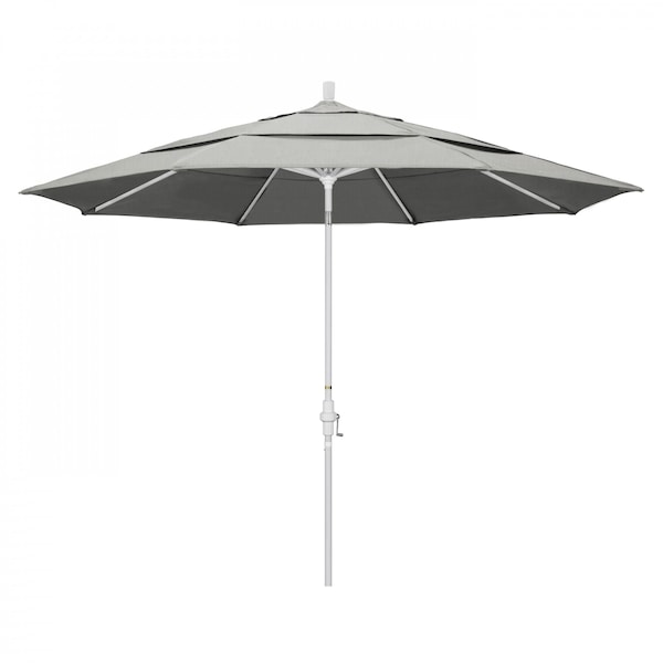California Umbrella Patio Umbrella, Octagon, 110.5" H, Sunbrella Fabric, Granite - 194061014455
