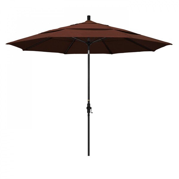 California Umbrella Patio Umbrella, Octagon, 109.5" H, Sunbrella Fabric, Bay Brown - 194061022429