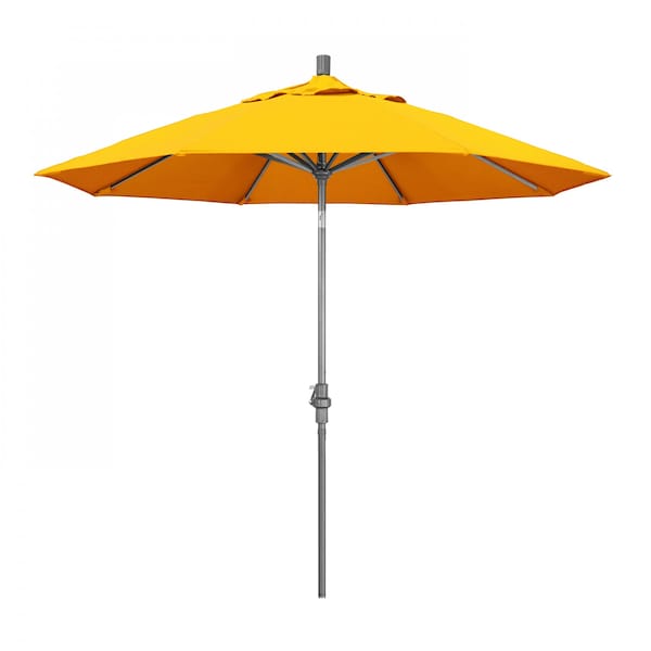 California Umbrella Patio Umbrella, Octagon, 102.38" H, Sunbrella Fabric, Sunflower Yellow - 194061016350