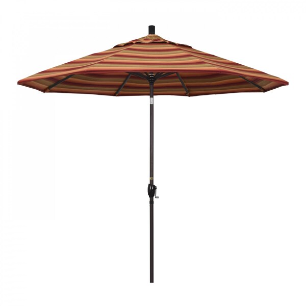 California Umbrella Patio Umbrella, Octagon, 101" H, Sunbrella Fabric, Astoria Sunset - 194061033210