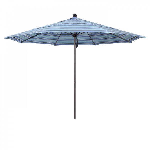 California Umbrella Patio Umbrella, Octagon, 107" H, Sunbrella Fabric, Dolce Oasis - 194061001219