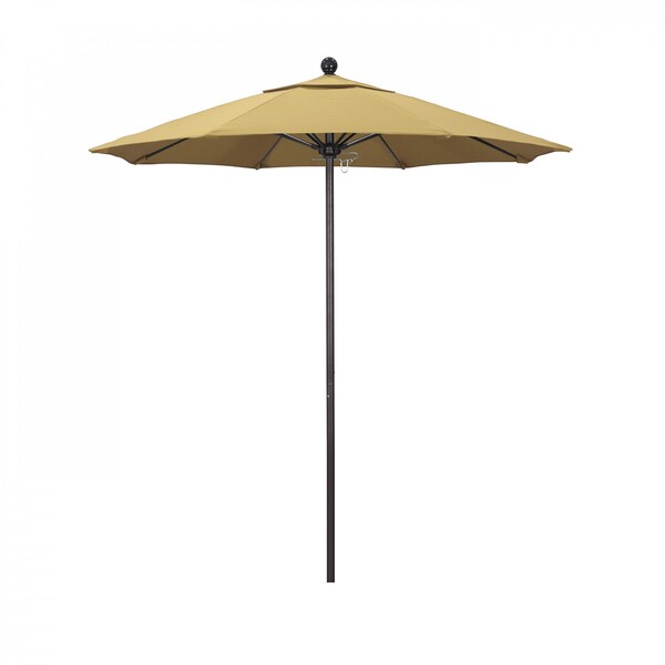 California Umbrella Patio Umbrella, Octagon, 96" H, Sunbrella Fabric, Wheat - 194061003763