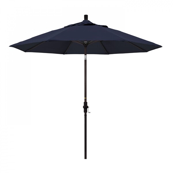 California Umbrella Patio Umbrella, Octagon, 102.38" H, Sunbrella Fabric, Navy - 194061017210