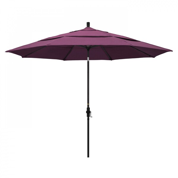 California Umbrella Patio Umbrella, Octagon, 110.5" H, Sunbrella Fabric, Iris - 194061015643