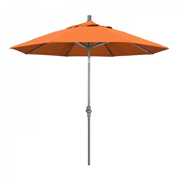 California Umbrella Patio Umbrella, Octagon, 102.38" H, Sunbrella Fabric, Tangerine - 194061016183