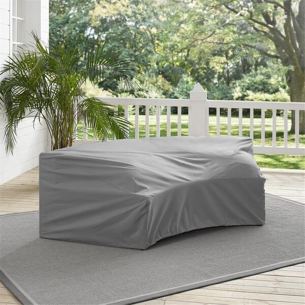 Crosley Outdoor Catalina Round Sectional Furniture Cover; Gray - CO7505-GY