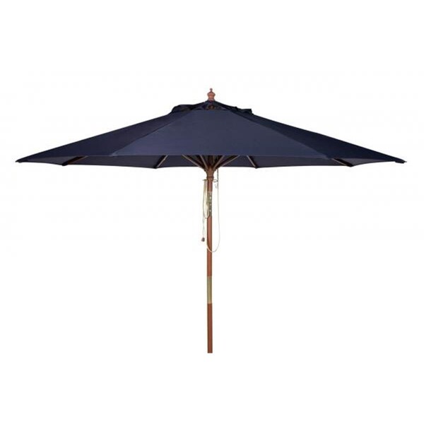 Safavieh 9 ft. Cannes Wooden Outdoor Umbrella, Navy - PAT8009C