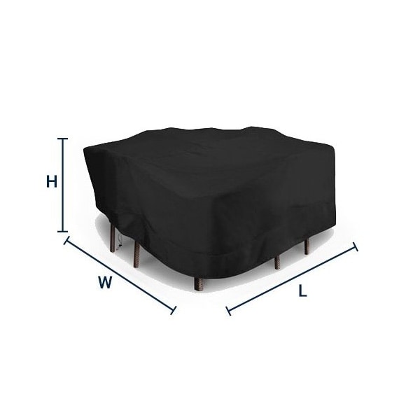 Eevelle Meridian Square Table, Charcoal Gray, 56 in L x 30 in W x 56 in H - MDTBLSQR_56L_56W_30H-CHL