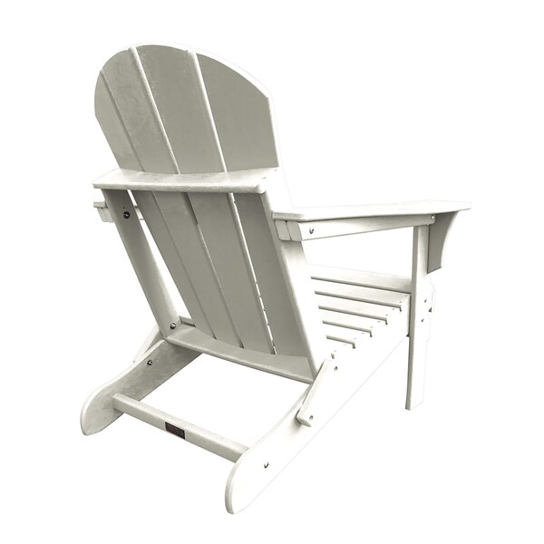 Panama Jack Outdoor Panama Jack Polyresin Folding White Adirondack Chair - PJO-4001-WHTE