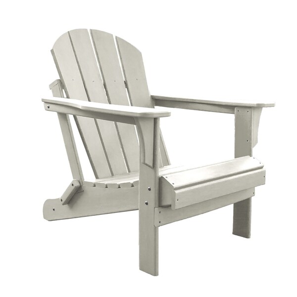 Panama Jack Outdoor Panama Jack Polyresin Folding White Adirondack Chair - PJO-4001-WHTE