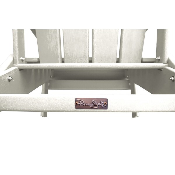 Panama Jack Outdoor Panama Jack Polyresin Folding White Adirondack Chair - PJO-4001-WHTE