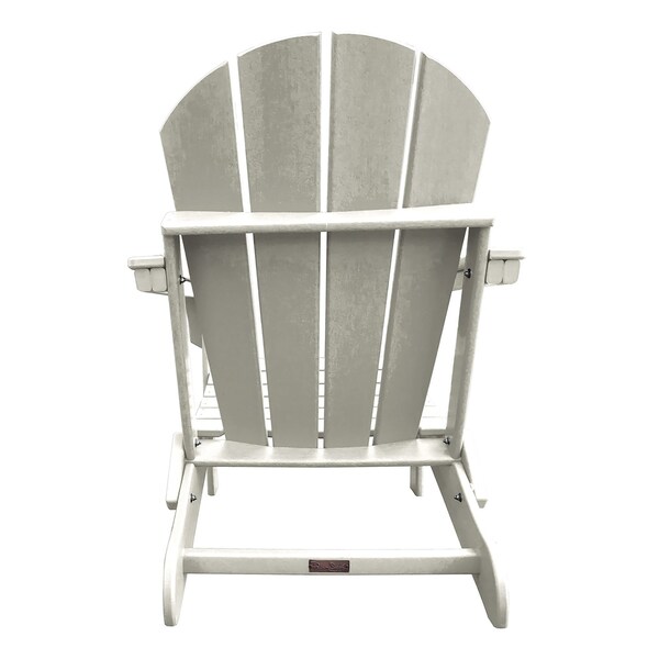 Panama Jack Outdoor Panama Jack Polyresin Folding White Adirondack Chair - PJO-4001-WHTE