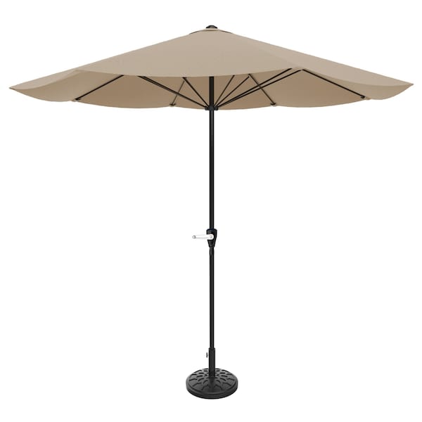 Pure Garden 9-Foot Outdoor Patio Umbrella, Sand - 50-LG1040B