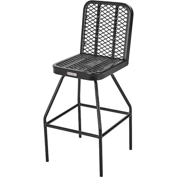 Global Industrial Bar Height Outdoor Dining Chair, Expanded Metal, Black - 348114