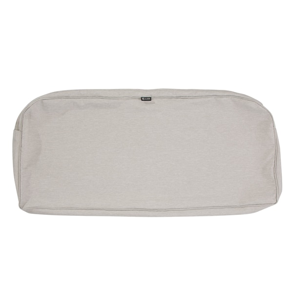 Classic Accessories Montlake Bench/Settee, Contoured Back Cushion, Grey, 18"x41", Height: 3 - 62-016-HGREY-EC