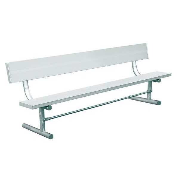 Ultrasite Outdoor Bench, 72 in. L, Silver - 940P-A6