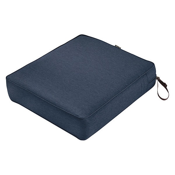 Classic Accessories Rectangle Lounge Seat Cushion, Blue, 5" Thick - 62-053-INDIGO-EC