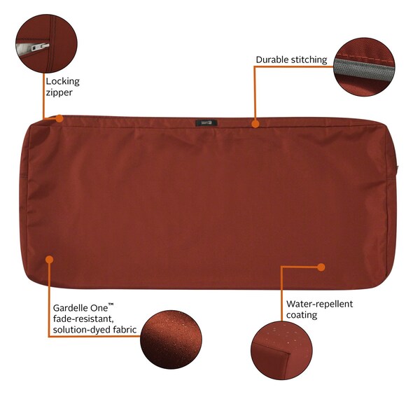 Classic Accessories Ravenna Patio Cushion Slipcover, Spice, 48"x - 60-413-011701-RT