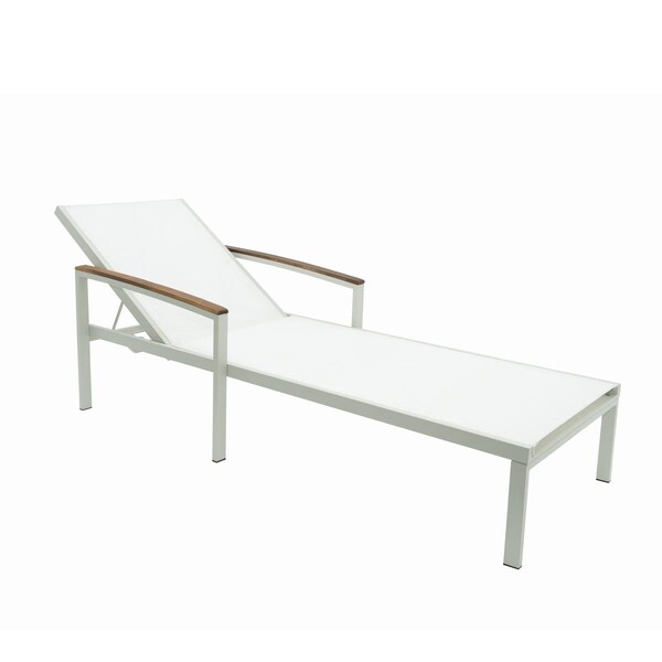 Cama Braylee Reclining Chaise Lounge Natural White - CA2845112