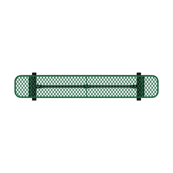 Leisure Craft Leisure Craft 6 FT Outdoor Bench without Back, Portable, Green - B6XPP-GREEN