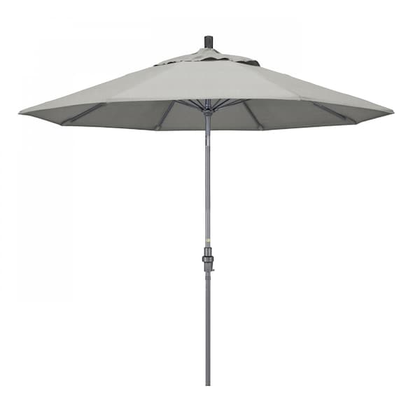 California Umbrella Patio Umbrella, Octagon, 101" H, Sunbrella Fabric, Granite - 194061024812