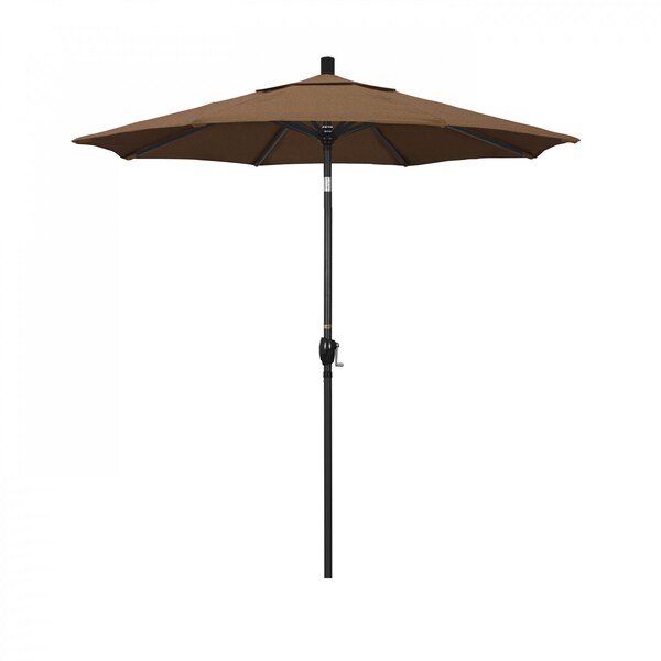 California Umbrella Patio Umbrella, Octagon, 95.5" H, Sunbrella Fabric, Teak - 194061031391