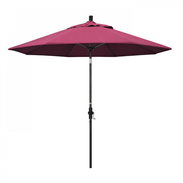 California Umbrella Patio Umbrella, Octagon, 101" H, Sunbrella Fabric, Hot Pink - 194061027752