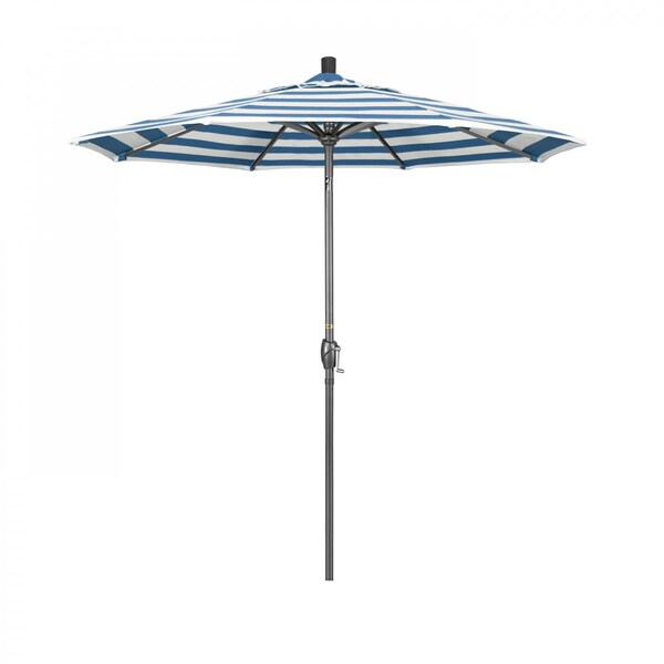 California Umbrella Patio Umbrella, Octagon, 95.5" H, Sunbrella Fabric, Cabana Regatta - 194061028919